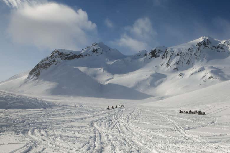 Paisajes nevados de Islandia