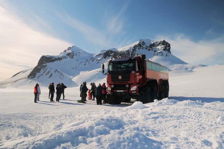Monster Truck on Glacier