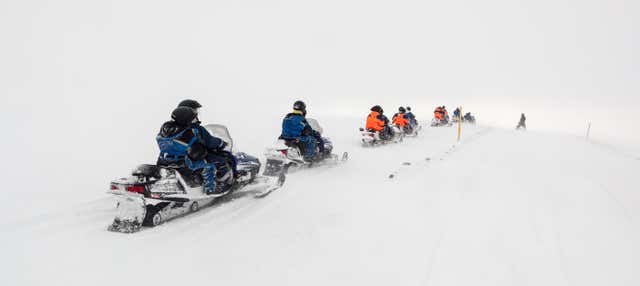 Passeio de moto de neve pelo glaciar Langjökull