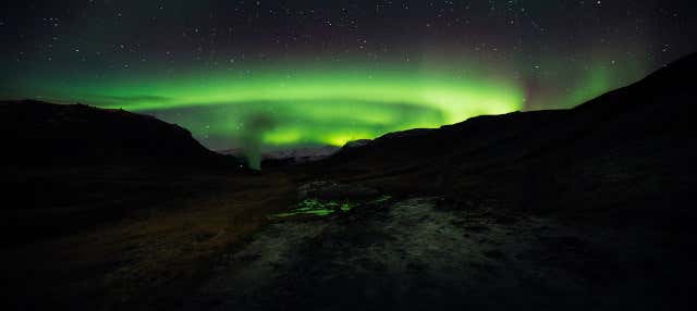 Northern Lights Experience at Reykjadalur River Hot Springs