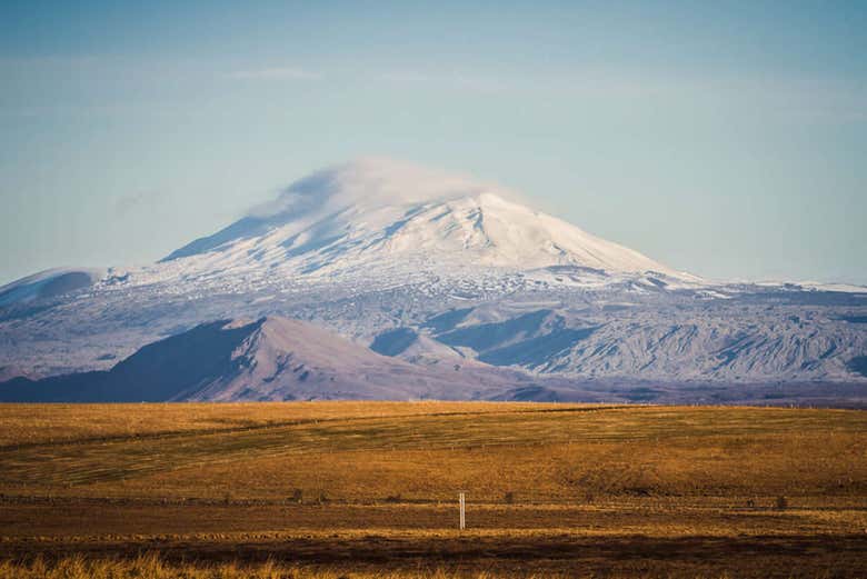 Vistas al volcán Helka