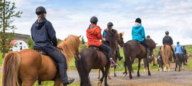Paseo a caballo por las montañas de Hella