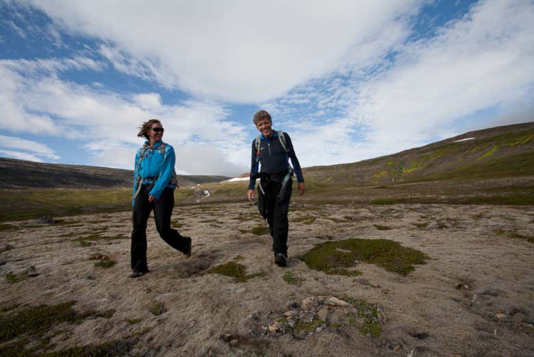 Haciendo trekking por los Westfjords