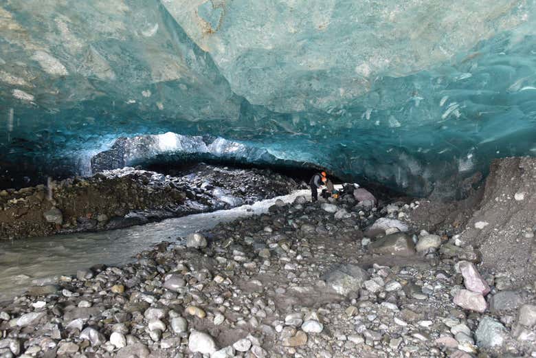 Visite de la grotte de glace