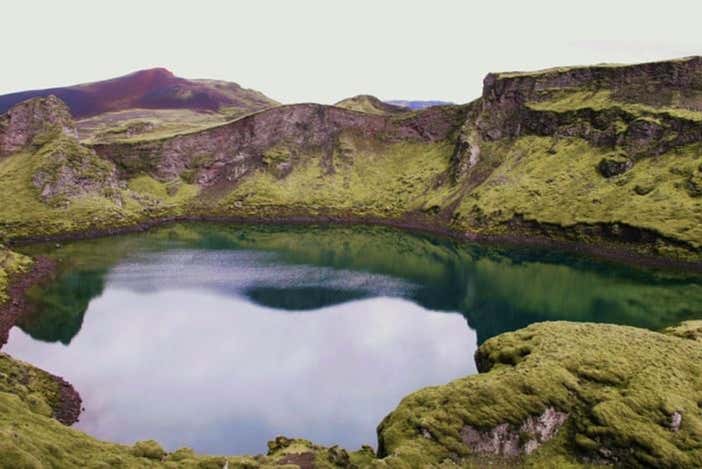 Exploring the volcano's surroundings