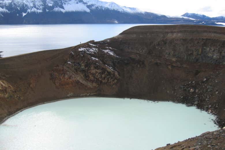 Lake Öskjuvatn and the Viti Crater