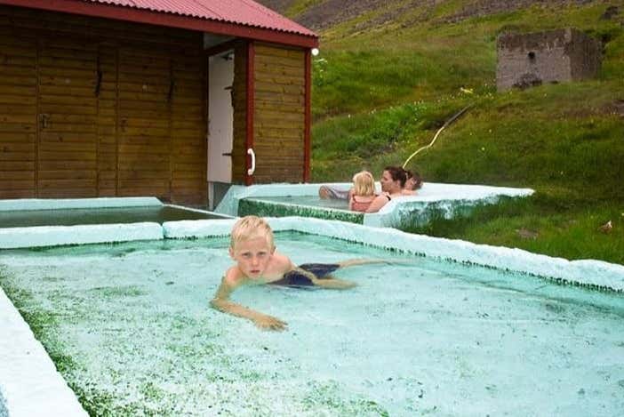 Resting after the bike tour