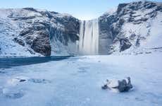 Seljalandsfoss & Skógafoss Waterfalls + Sólheimajökull Glacier