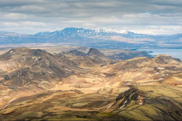 Excursión en helicóptero al área geotérmica de Hengill