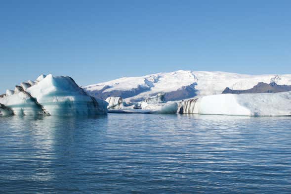 Excursão ao lago glacial Jökulsárlón