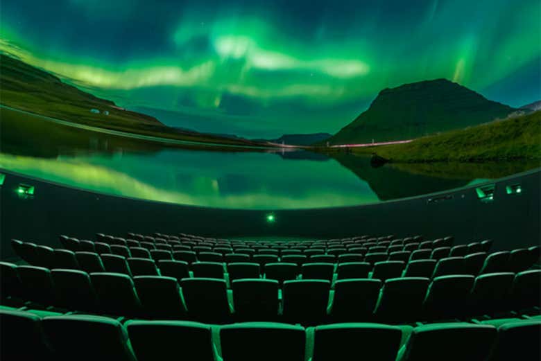 Recreation of the northern lights