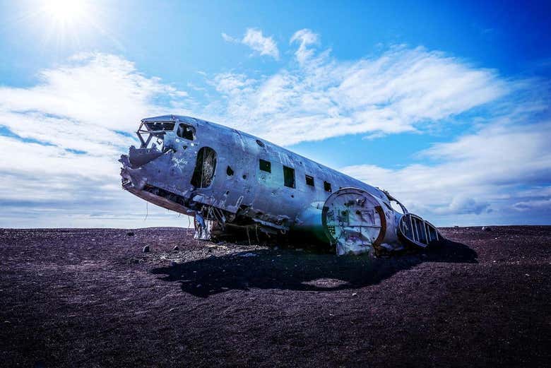 Avião que caiu na praia de Sólheimasandur
