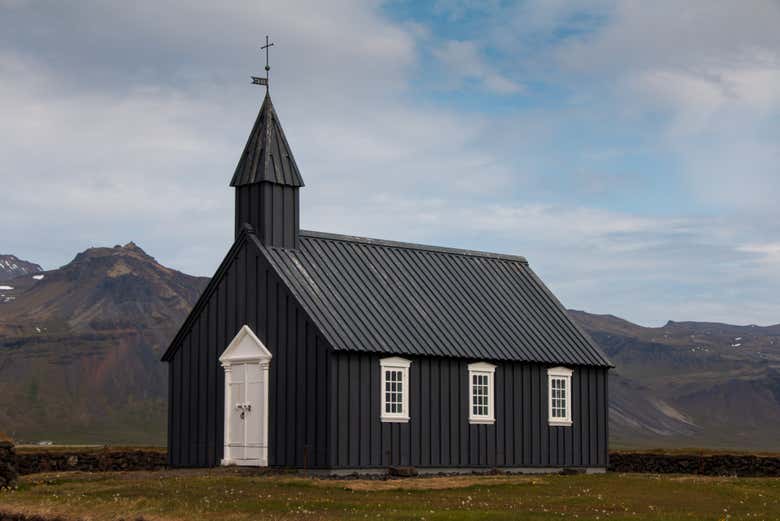 See the Búðakirkja, a church over 170 years old