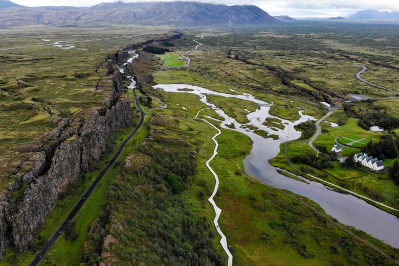 Vistas del Parque Nacional de Thingvellir 