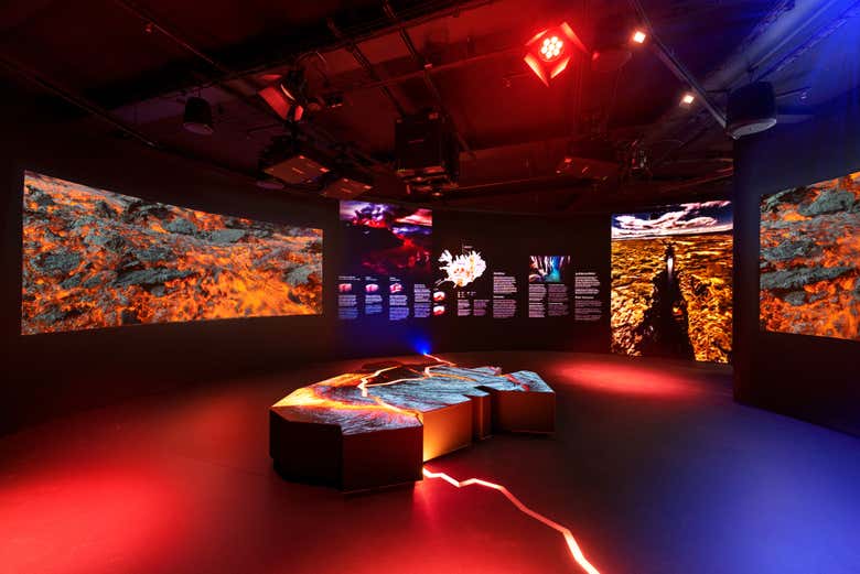 Sala dedicada a la vulcanología