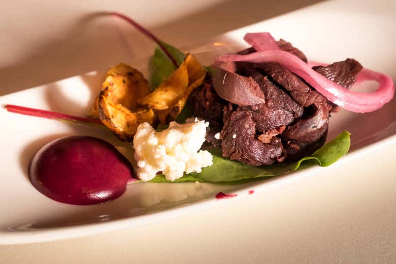 Indulging in typical Icelandic cuisine