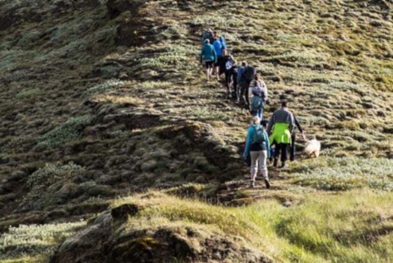 Durante el trekking por el monte Vörðufell