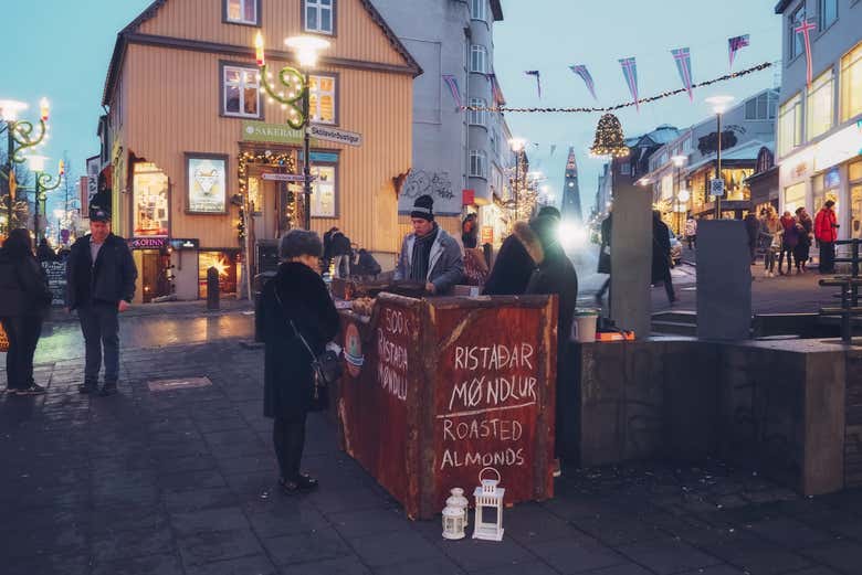 Enjoying the Christmas tour of Reykjavik