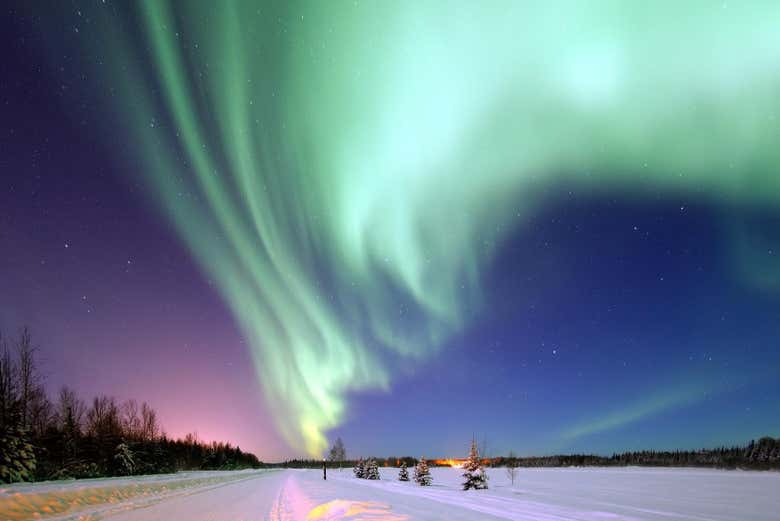 Paisajes de la aurora boreal