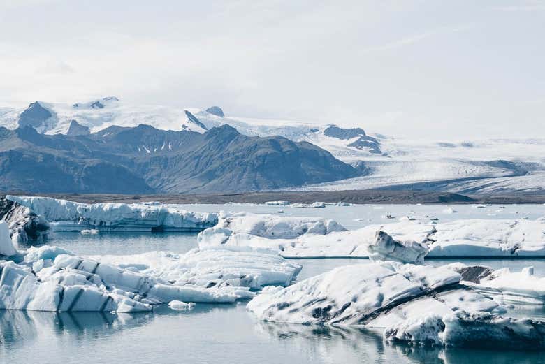 Panoramica della laguna glaciare