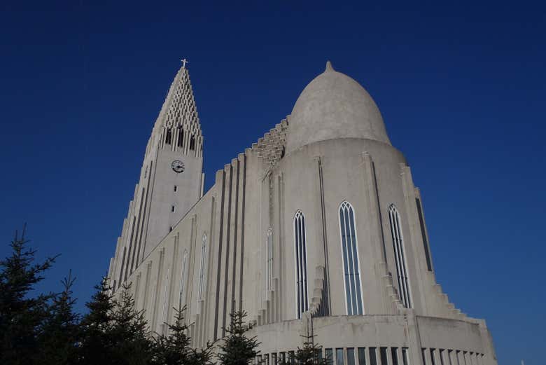 The church from behind