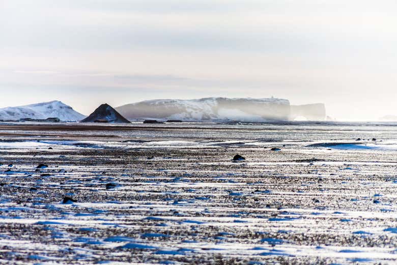 Paisagem vulcânica de Sólheimasandur