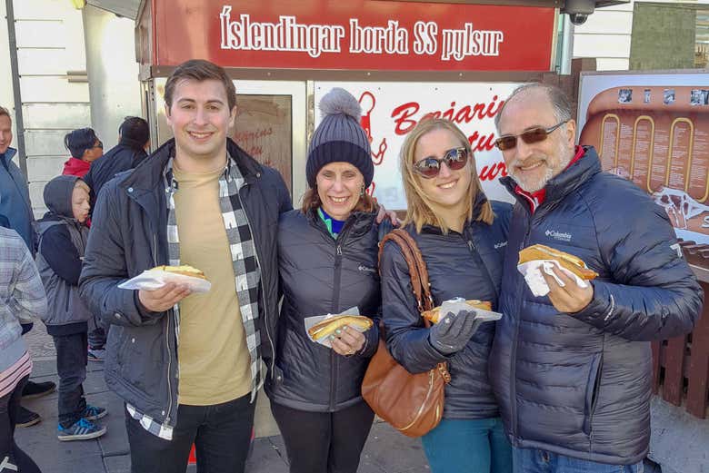 Reykjavik's famous hot dog stand