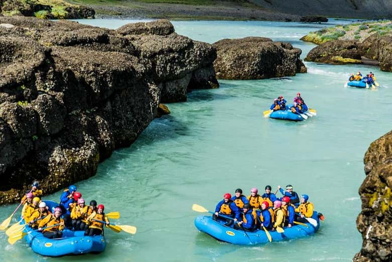 Rafting in Hvita River
