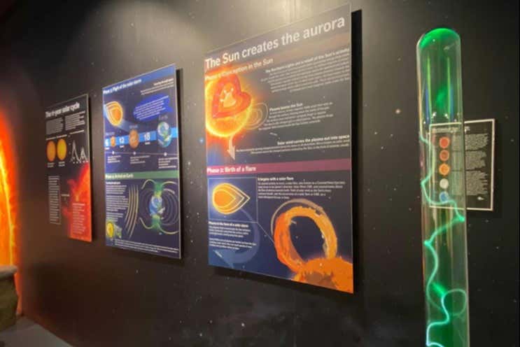 Uma das salas do Northern Lights Center