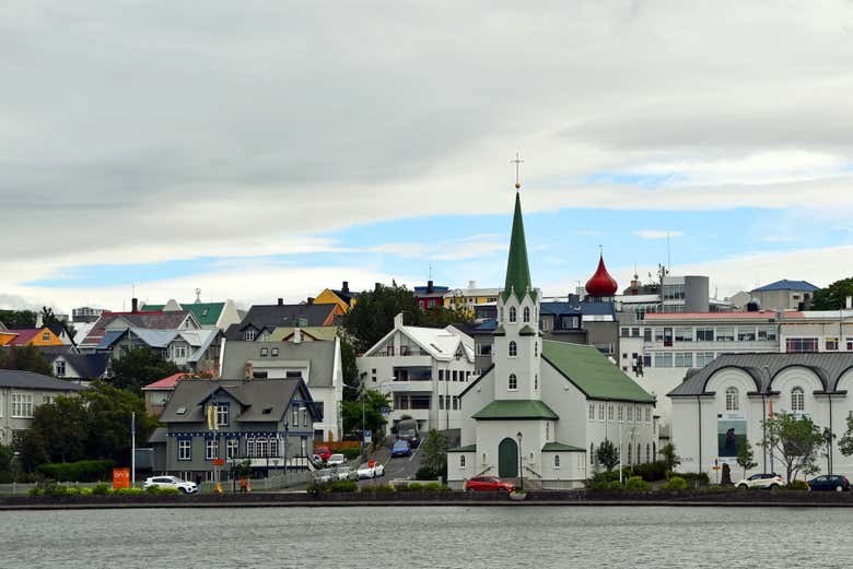 Vista del lago Tjörnin