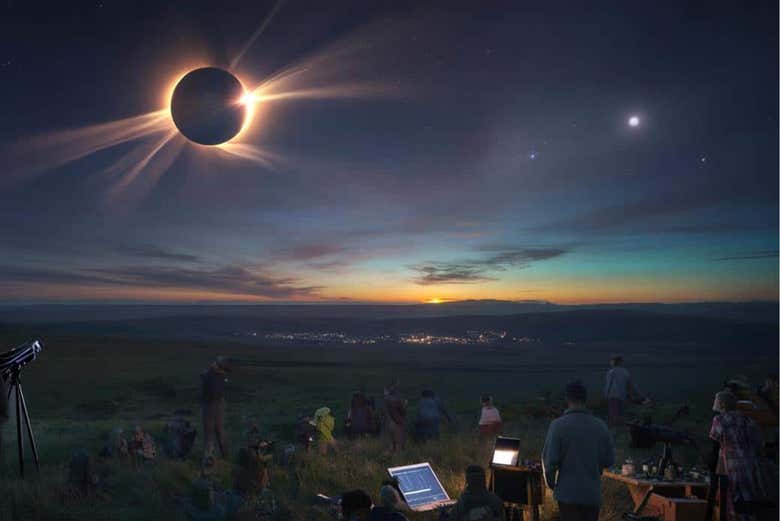 Disfrutaréis de un eclipse total histórico