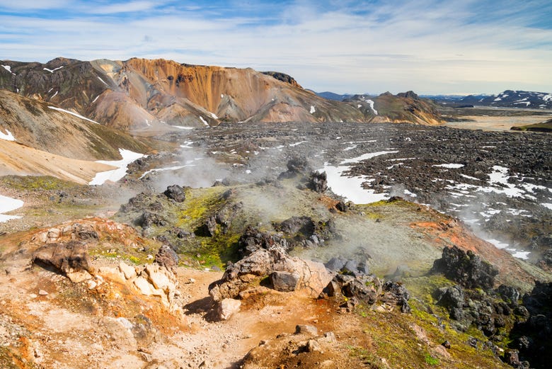 The incredible volcanic landscapes of Landmannalaugar
