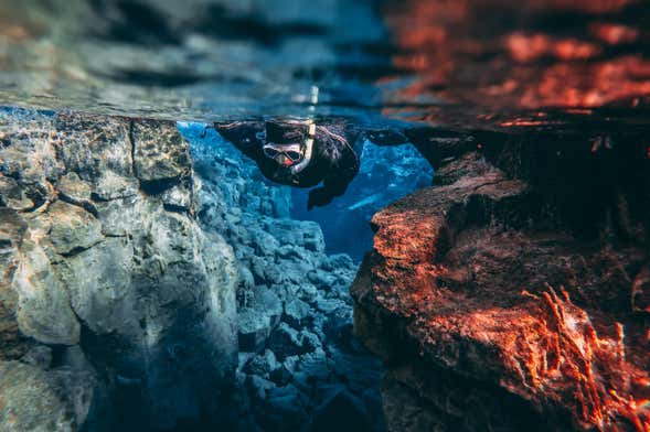 Snorkel en la fisura de Silfra