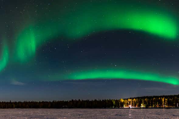 Tour da aurora boreal + Spa Laugarvatn Fontana