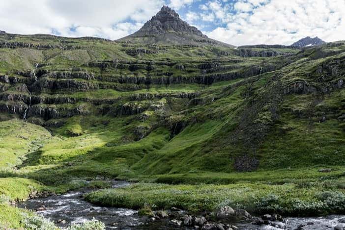Paisajes del valle de Mjóifjörður