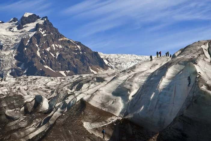 Disfrutando del paisaje durante la actividad