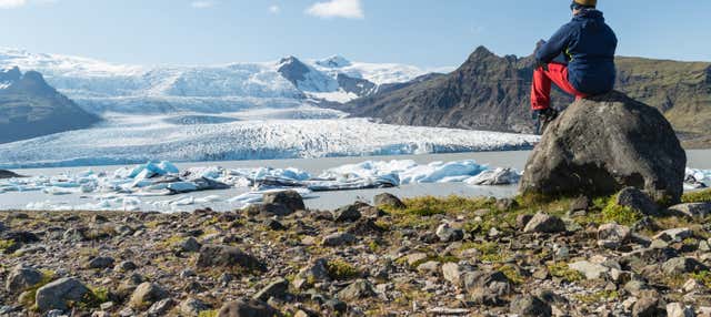 Trekking y paseo en barco por los glaciares Falljökull y Fjallsjökull