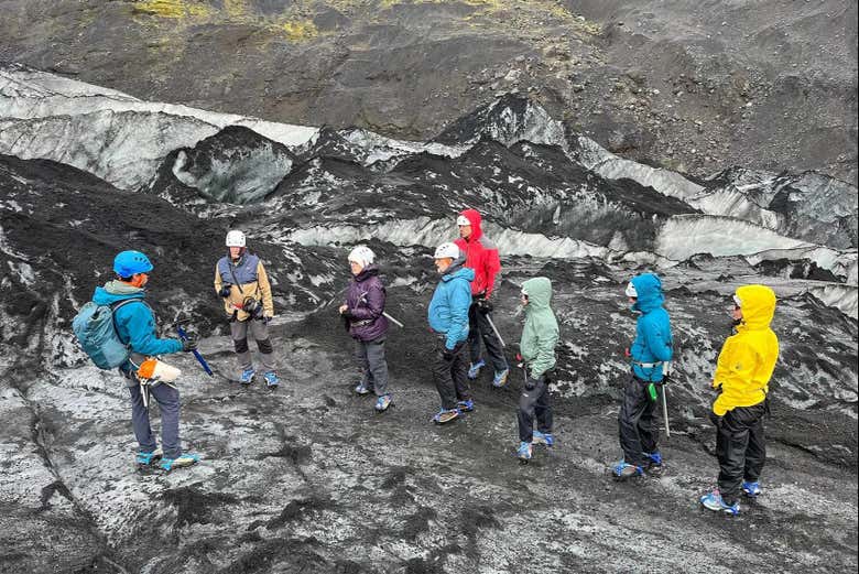 Paseando sobre el Sólheimajökull