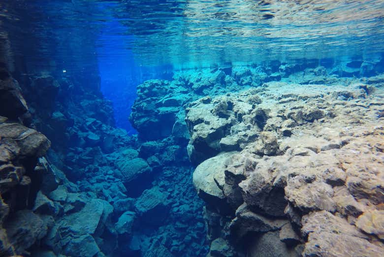 Snorkel en la fisura de Silfra