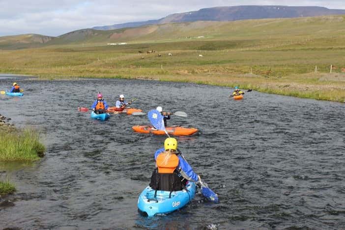 Rota de caiaque na Islândia