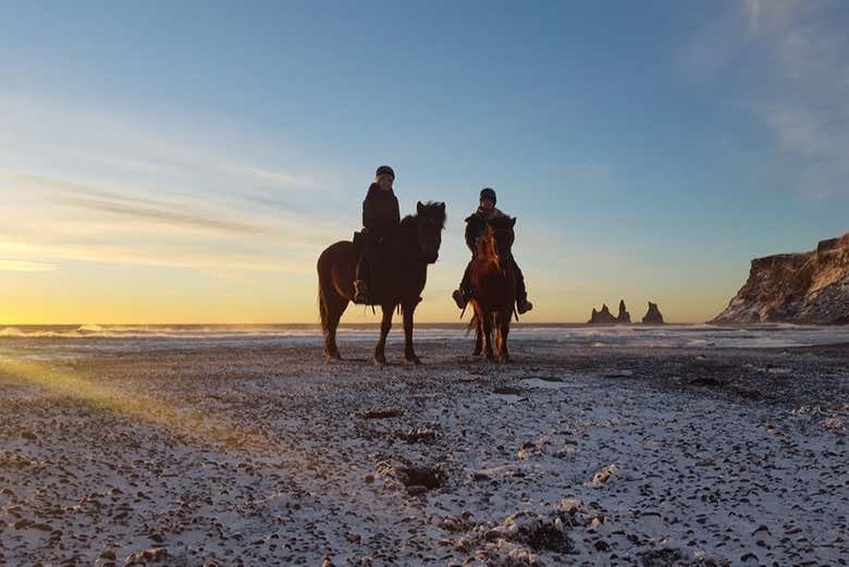 Contemplando el atardecer