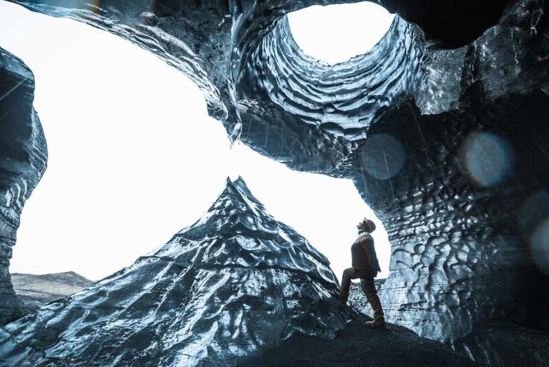 Gruta de gelo azul