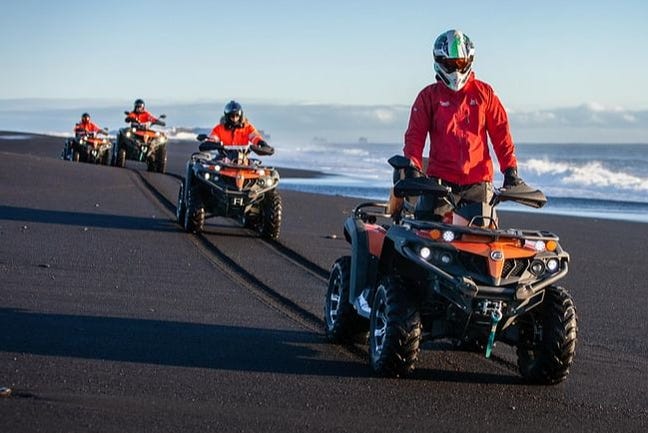 Tour de quadriciclo pela costa sul da Islândia