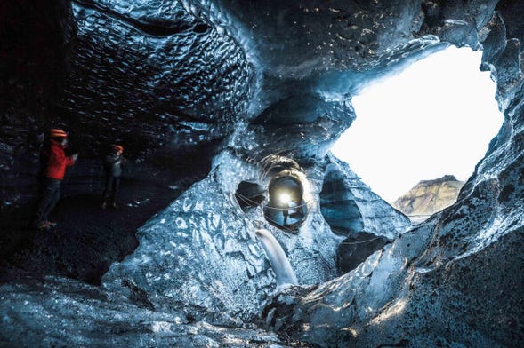 Tour por la cueva de hielo del glaciar Kötlujökull