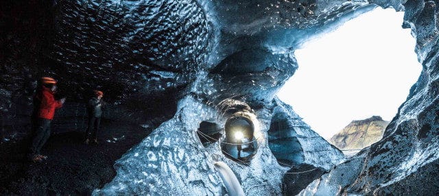 Tour por la cueva de hielo del glaciar Kötlujökull