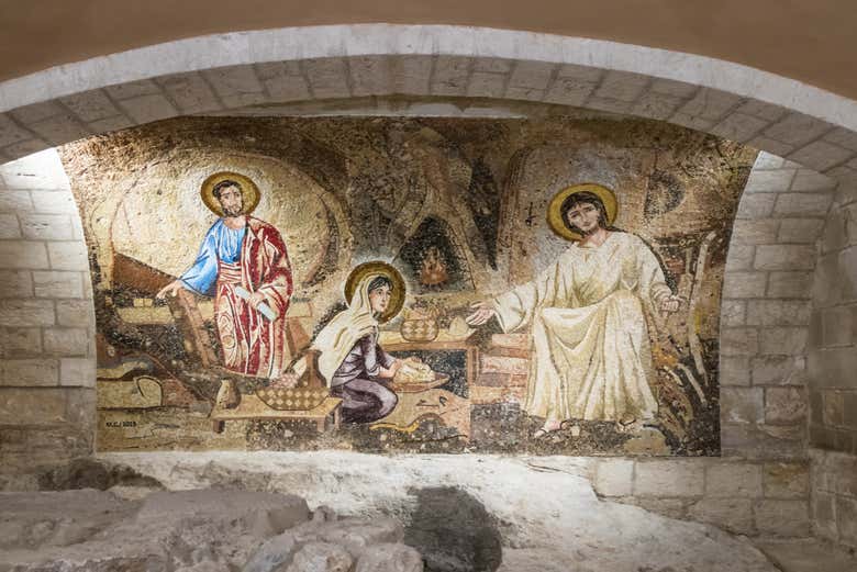 Entrando no subsolo da igreja de São José