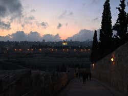 Coucher de soleil depuis le Mont des Oliviers