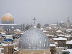 Jérusalem sous la neige
