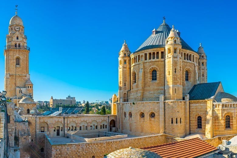 Abadía de la Dormición, en el Monte Sión de Jerusalén