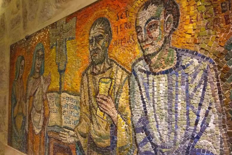 Mosaico en la iglesia de la Natividad
